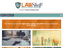 Tablet Screenshot of lawshelf.com